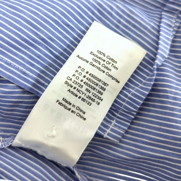 BOBATON Blue Stripe Wrap Top XS - Picture 4 of 8